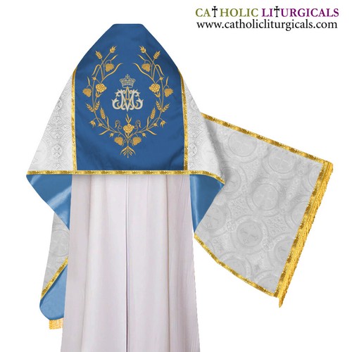 Argento con velo omerale - , blu